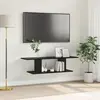Image de Ensemble Meuble Tv Noir 103 X 30 X 26,5 Cm Bois D'ingénierie Vidaxl