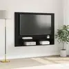 Image de Ensemble Meuble Tv Montage Mural Chêne Noir 120 X 23,5 X 90 Cm Vidaxl