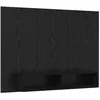 Image de Meuble TV mural - vidaXL - Chêne Noir - 120x235x90 cm - Bois dingénierie - Montage mural - 2 étagères