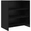 Image de Vidaxl buffet noir 70 x 41 x 75 cm bois d'ingénierie