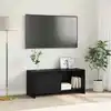 Image de Ensemble Meuble Tv Chêne Noir 90 X 35 X 40 Cm Bois D'ingénierie Vidaxl