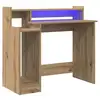 Image de Vidaxl bureau chêne artisanal 97 x 45 x 90 cm bois d'ingénierie