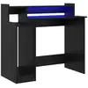 Image de Vidaxl bureau chêne noir 97 x 45 x 90 cm bois d'ingénierie