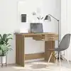 Image de Bureau Chêne Artisanal 100 X 50 X 76 Cm Bois D'ingénierie Vidaxl