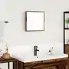 Image de Miroir De Salle De Bain Led Bois Ancien 40 X 37 X 8.5 Cm Vidaxl
