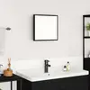 Image de Miroir De Salle De Bain Led Chêne Noir 40 X 37 X 8.5 Cm Vidaxl