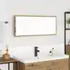 Image de Miroir Chêne Artisanal 90 X 8,5 X 37 Cm Bois D'ingénierie Vidaxl