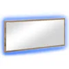 Image de Miroir mural moderne - vidaXL - Chêne artisanal - 90x85x37 cm - Bois dingénierie - Éclairage LED intégré