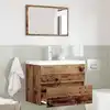 Image de Ensemble De Mobilier De Salle De Bain 2 Pcs Bois Ancien Vidaxl