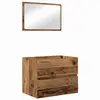 Image de Vidaxl ensemble de mobilier de salle de bain 2 pc bois ancien