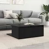 Image de Table basse Vidaxl Table basse Chêne noir 80 x 80 x 31 cm Bois dingénierie