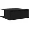 Image de Vidaxl table basse chêne noir 80 x 80 x 31 cm bois d'ingénierie