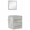 Image de Vidaxl ensemble de mobilier de salle de bain gris 41 x 38,5 x 48 cm