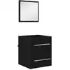 Image de Vidaxl ensemble de mobilier de salle de bain noir 41 x 38,5 x 48 cm