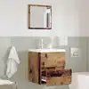 Image de Cabinet De Salle De Bain Bois Ancien 41 X 38,5 X 45 Cm Vidaxl