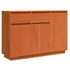 Image de Vidaxl buffet avec tiroir brun 110 x 34 x 75 cm pin massif