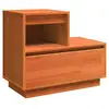 Image de Vidaxl cabinet de chevet marron 60 x 34 x 51 cm bois d'ingénierie