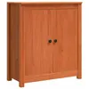 Image de Buffet en pin - vidaXL - 70x35x80 cm - Marron - 2 portes - Assemblage requis - Montage au sol - Rangement pratique