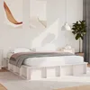 Image de vidaXL Cadre de lit Blanc 160 x 200 cm Bois de pin massif 3385710