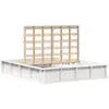 Image de Vidaxl cadre de lit blanc 160 x 200 cm bois de pin massif
