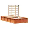 Image de Vidaxl cadre de lit bois brun 90 x 200 cm bois de pin massif