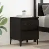 Image de Cabinet De Chevet Chêne Noir 40 X 35 X 50 Cm Bois D'ingénierie Vidaxl