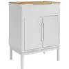 Image de Vidaxl meuble sous lavabo de salle de bain floro blanc 60 x 40 x 80 cm
