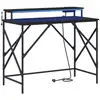 Image de Vidaxl bureau chêne noir 100 x 50 x 86,5 cm bois d'ingénierie