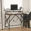 Image de Bureau Chêne Fumé 100 X 50 X 86,5 Cm Bois D'ingénierie Vidaxl