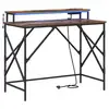 Image de Vidaxl bureau chêne fumé 100 x 50 x 86,5 cm bois d'ingénierie