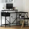 Image de Bureau Chêne Noir 120 X 79 X 86,5 Cm Bois D'ingénierie Vidaxl