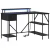 Image de Vidaxl bureau chêne noir 120 x 79 x 86,5 cm bois d'ingénierie