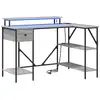 Image de Vidaxl bureau gris sonoma 120 x 79 x 86,5 cm bois d'ingénierie