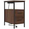 Image de Vidaxl cabinet de chevet chêne brun 30 x 48 x 61 cm bois d'ingénierie