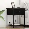 Image de Cabinet De Chevet Chêne Noir 42 X 41 X 56 Cm Bois D'ingénierie Vidaxl