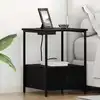 Image de Cabinet De Chevet Chêne Noir 42 X 41 X 56 Cm Bois D'ingénierie Vidaxl