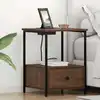 Image de Cabinet De Chevet 2 Pc Chêne Brun 42 X 41 X 56 Cm Vidaxl