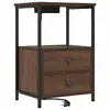 Image de Vidaxl cabinet de chevet chêne brun 40 x 31 x 60 cm bois d'ingénierie