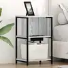 Image de Cabinet De Chevet Gris Sonoma 38 X 31 X 61 Cm Bois D'ingénierie Vidaxl
