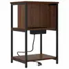 Image de Vidaxl cabinet de chevet chêne brun 38 x 31 x 61 cm bois d'ingénierie