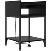 Image de Vidaxl cabinet de chevet chêne noir 40 x 40 x 61 cm bois d'ingénierie