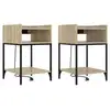 Image de Vidaxl cabinet de chevet 2 pcs chêne sonoma 40 x 40 x 61 cm