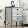Image de Cabinet De Chevet Gris Sonoma 42 X 41 X 61 Cm Bois D'ingénierie Vidaxl