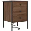 Image de Vidaxl cabinet de chevet chêne brun 42 x 41 x 61 cm bois d'ingénierie