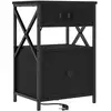Image de Vidaxl cabinet de chevet chêne noir 40 x 31 x 60 cm bois d'ingénierie