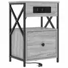 Image de Vidaxl cabinet de chevet gris sonoma 40 x 31 x 60 cm bois d'ingénierie
