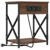 Image de Vidaxl cabinet de chevet chêne brun 41 x 31 x 51 cm bois d'ingénierie