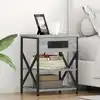 Image de Cabinet De Chevet Gris Sonoma 41 X 31 X 51 Cm Bois D'ingénierie Vidaxl