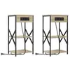 Image de Vidaxl cabinet de chevet 2 pcs chêne sonoma 41 x 31 x 76 cm