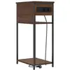 Image de Vidaxl cabinet de chevet chêne brun 41 x 28 x 76 cm bois d'ingénierie